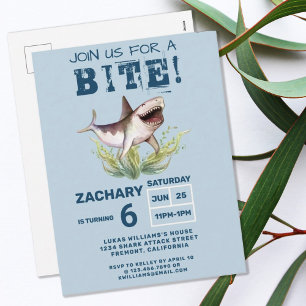 Doe mee aan een bruine haaienpartij briefkaart