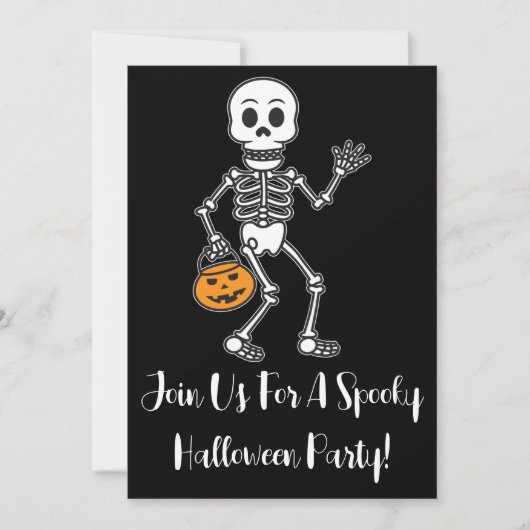 Doe mee aan een uitnodiging voor een spoky Hallowe (Voorkant)