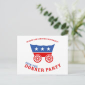 Doe mee aan het Briefkaart van de Donner Party (Staand voorkant)
