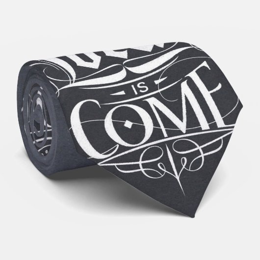 Doe mee aan het wereldreligieuze kerstbord stropdas (Opgerold)