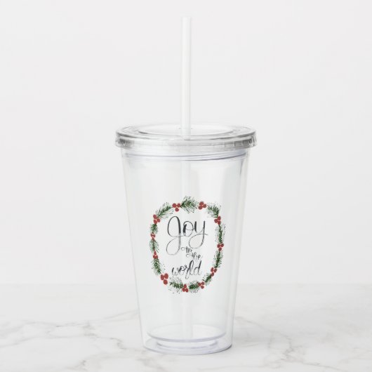 Doe mee aan het Wreath Cold Cup Acryl Drinkbeker (Voorkant)