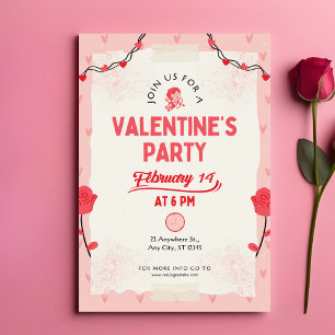 Doe mee aan ons Valentijnsfeest Notitiekaartje