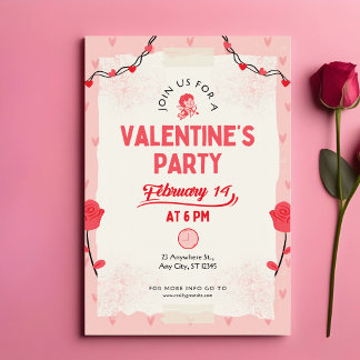 Doe mee aan ons Valentijnsfeest Notitiekaartje