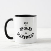 Doe mee aan slaperigheid, koffie, Phd & postdoc v1 Mok (Links)