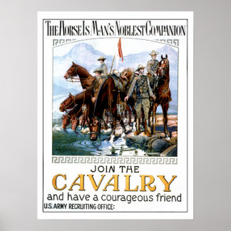 Doe mee met de Cavalry Poster