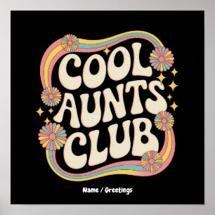 Doe mee met de Cool Aunts Club Grappige Oversized Poster