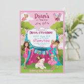 Doe mee met de Fun: Kids Birthday Invitation Kaart (Staand voorkant)