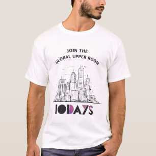 Doe mee met de Global Upper Room - 10 dagen Paars T-shirt