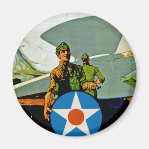 Doe mee met de luchtdienst ~ Geef 'Er het Pistool Magneet