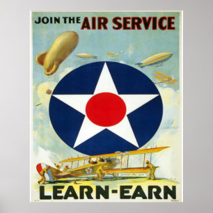Doe mee met de luchtdienst poster