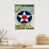 Doe mee met de luchtdienst poster (Keuken)