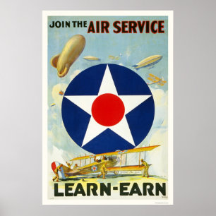 Doe mee met de luchtdienst poster