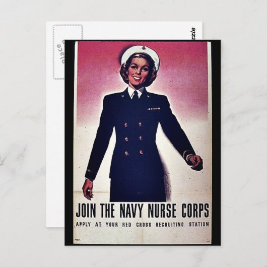 Doe mee met de marinezure kernen briefkaart (Voorkant / Achterkant)