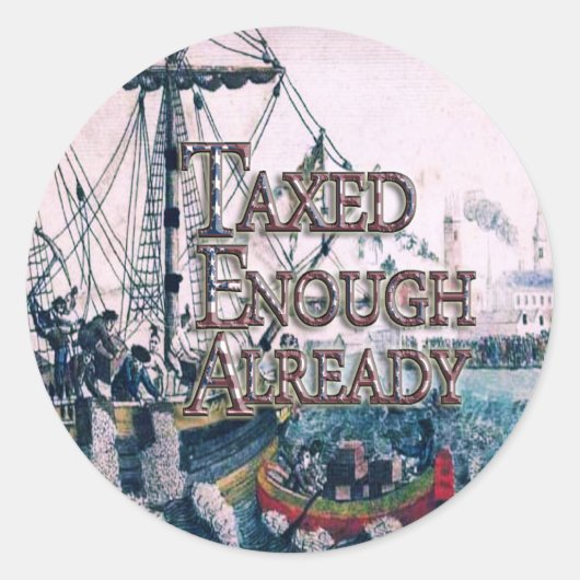 Doe mee met de TEA Party Supplies Ronde Sticker (Voorkant)