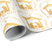 Doe mee met de 'World Gold Kerstmis' Cadeaupapier (Rol Hoek)