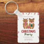 Doe mee met een kerstfeest om 20.00 uur Sleutelhan Sleutelhanger (Voorkant)