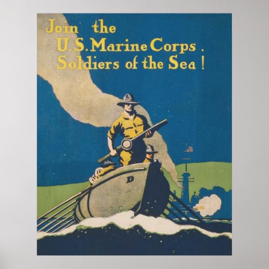 Doe mee met het Amerikaanse mariniers Poster (Voorkant)