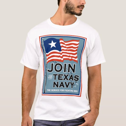 Doe mee met het Texas Navy T-shirt (Voorkant)