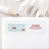 Doe mee met het wereldkerstfeest etiket (Insitu)