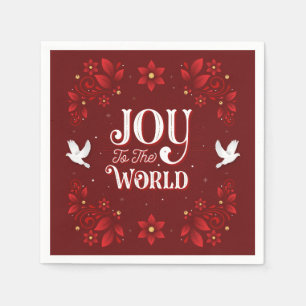 Doe mee met het World Kerstparty Paper Napkins Servet