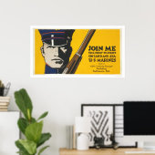 Doe mee met mij - Amerikaanse mariniers Poster (Thuiskantoor)