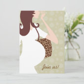 Doe mee met ons baby shower-uitnodiging kaart (Staand voorkant)