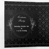 Doe mee met ons Spooky Halloween Party Drieluik Uitnodiging (Binnenzijde eerst)