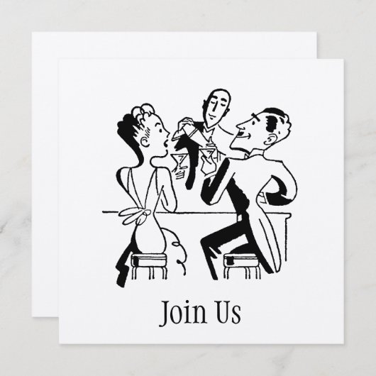 Doe mee met ons uitnodiging (Voorkant / Achterkant)