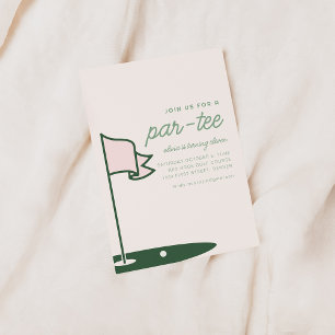 Doe mee met ons voor een Par-T-shirt golfverjaarda Kaart