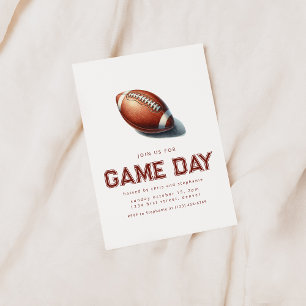 Doe mee met ons voor Game Day Football Party Kaart