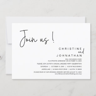 Doe mee met ons, Wedding Elopement Dinner, Party,  Kaart