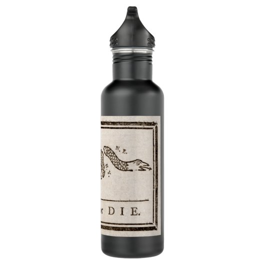 Doe mee of sterf ratelslang: Cartoon Benjamin Fran Waterfles (Rechts)