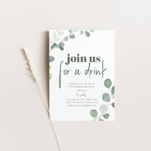 Doe mee voor een Drink Housewarming Party Invite Kaart