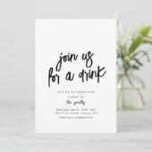 Doe mee voor een Drink Party Invitation Kaart (Staand voorkant)