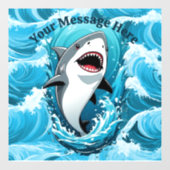 Doe mee voor een haaienbeet raamsticker (Vel)