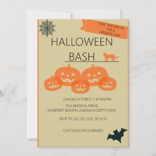 Doe mee voor een spectaculaire Halloween Bash! Kaart