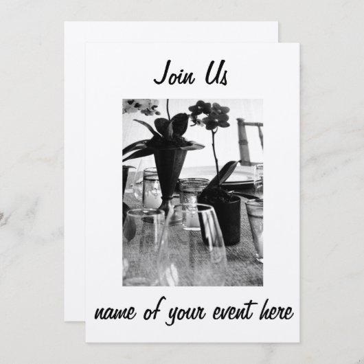 DOE MEE VOOR ______ - UITNODIGING ***VOOR ELK EVEN (Voorkant / Achterkant)