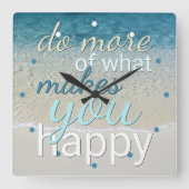 Doe meer van wat u tevreden stelt vierkante klok (Voorkant)