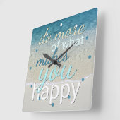 Doe meer van wat u tevreden stelt vierkante klok (Hoek)