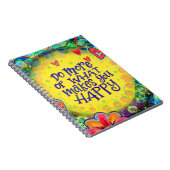 Doe meer waar je blij van wordt en inspiratie notitieboek (Rechterzijde)