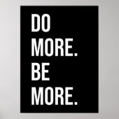 Doe meer, wees meer - Motivatie Poster (Voorkant)