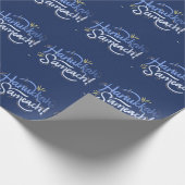 Doe met ons mee voor een vreugdevolle Chanoeka-vie Cadeaupapier (Hoek)