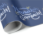 Doe met ons mee voor een vreugdevolle Chanoeka-vie Cadeaupapier (Rol Hoek)