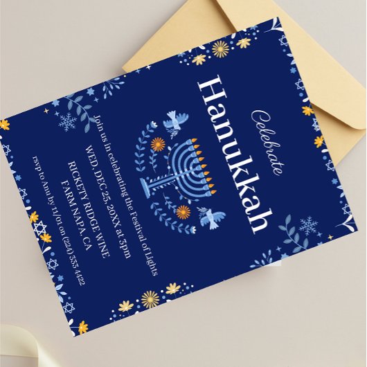 Doe met ons mee voor een vreugdevolle Chanoeka-vie Kaart