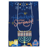 Doe met ons mee voor een vreugdevolle Chanoeka-vie Medium Cadeauzakje (Achterkant)