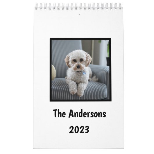 Doe mijn hond Afbeeldingen elke maand wit Kalender (Hoes)