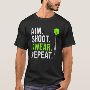 Doe Mik Schiet Zweer Herhaal Pijltjes T-shirt