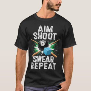 Doe Mikje Wilt Billard Pool Grappige Keu Sp T-shirt