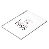 Doe net als een dame denken als een baas notitieboek (Linkerzijde)