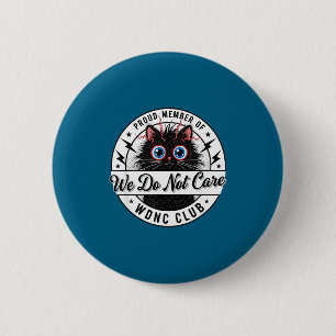 Doe Niet Club Zwarte Kat Ronde Button 5,7 Cm